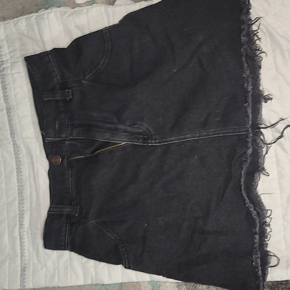 Free people denim skirt